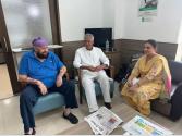 सुनील जाखड़ ने अस्पताल में कैप्टन अमरिंदर से मुलाक़ात की, उनके अच्छे स्वास्थ्य की कामना की