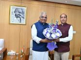 दिल्ली में जयराम ठाकुर की केंद्रीय मंत्री भूपेंद्र यादव से मुलाकात, हिमाचल से जुड़े विषयों पर हुई चर्चा