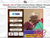 वित्त मंत्री के नाम पर वायरल वीडियो फेक, पीआईबी फैक्ट चेक ने किया खंडन