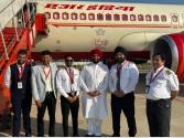पंजाब- हलवारा एयरपोर्ट पर पहली फ्लाइट की लैंडिंग:रोजाना 2 फ्लाइट उड़ान भरेगी