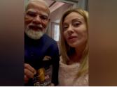 पीएम मोदी ने इटली की प्रधानमंत्री मेलोनी को मेलोडी टॉफी गिफ्ट की, Watch Video