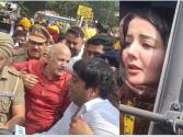 चंडीगढ़ में CEC के खिलाफ AAP का बड़ा विरोध प्रदर्शन! मनीष सिसोदिया, हरपाल चीमा और सोनिया मान समेत कई नेता हिरासत में लिए गए
