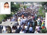 सुनीता जी महाराज की अंतिम यात्रा में उमड़ा श्रद्धालुओं का सैलाब